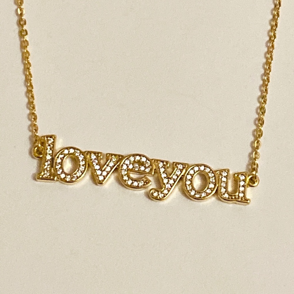 ⭐️CZ LOVE YOU necklace - Picture 5 of 6